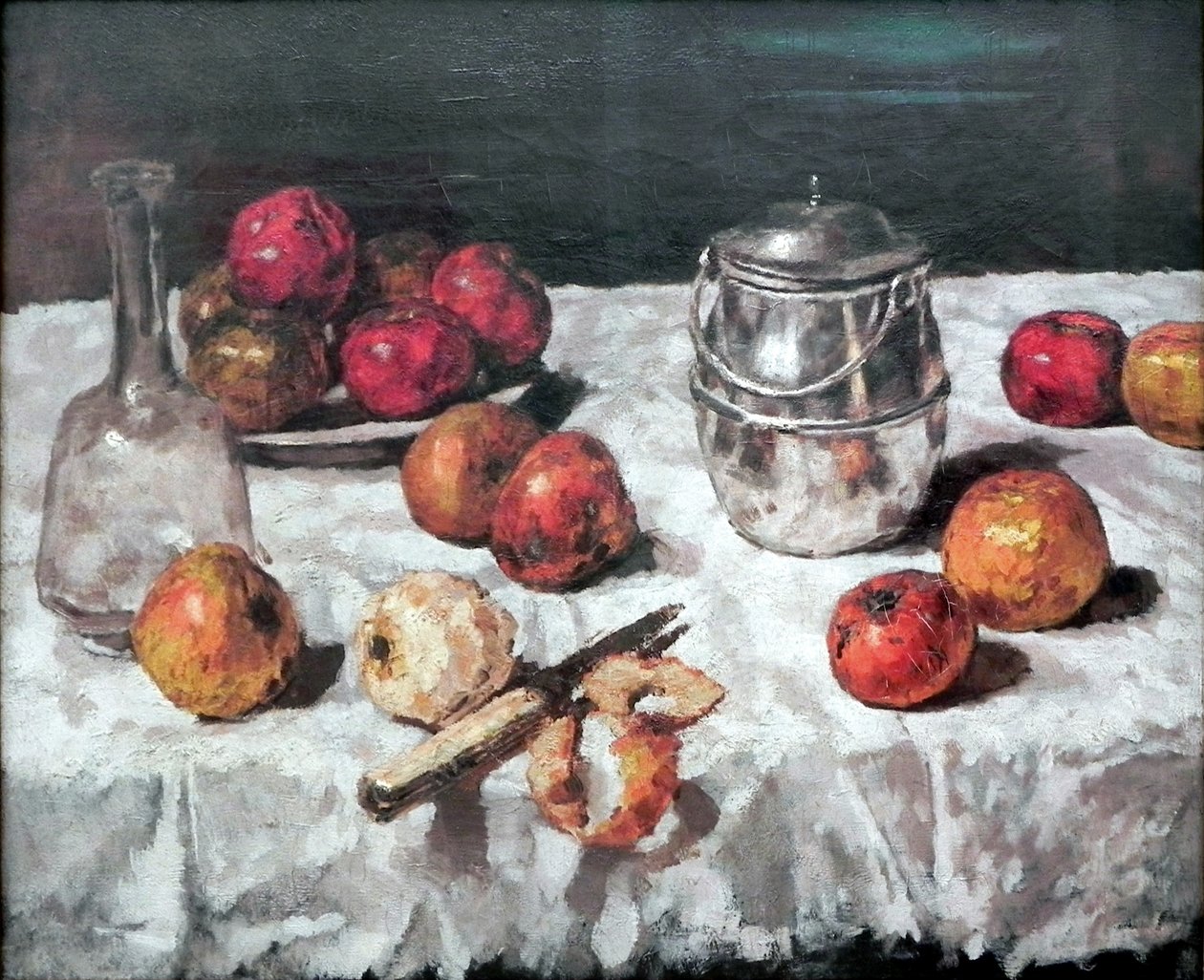 Martwa natura z jabłkami autorstwa Carl Schuch