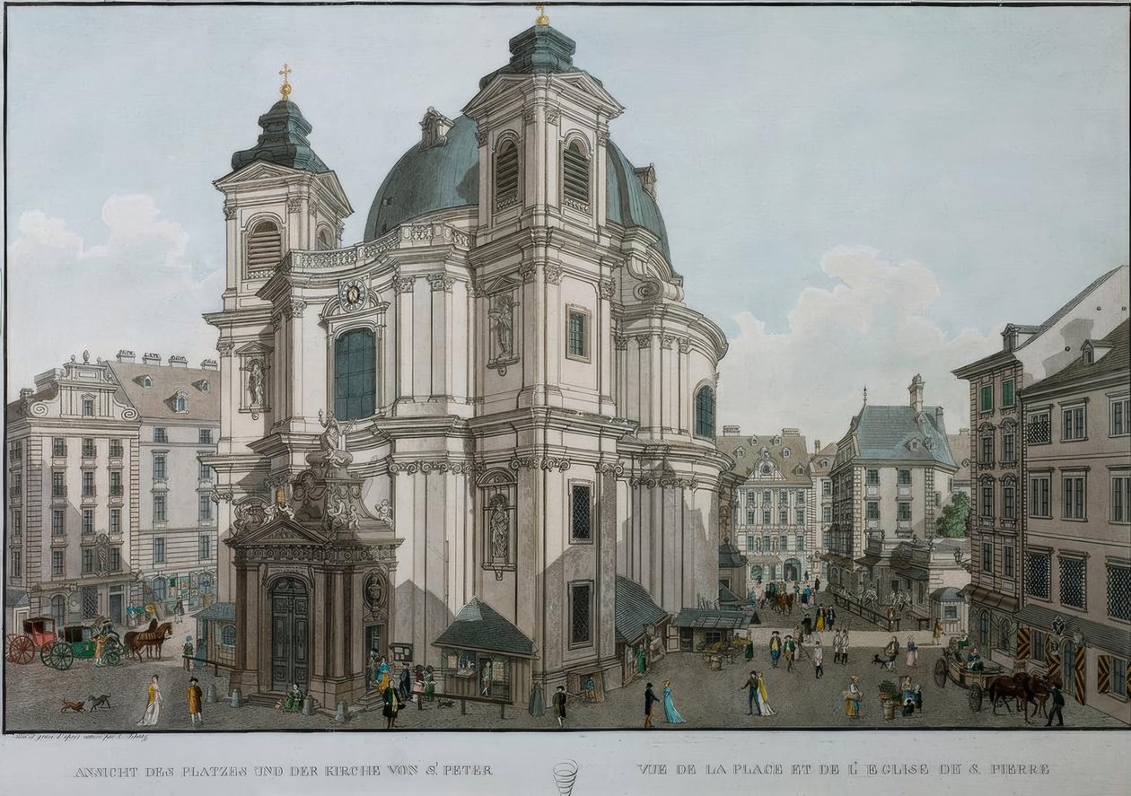 Wiedeń, Św. Piotr / Schütz autorstwa Carl Schütz