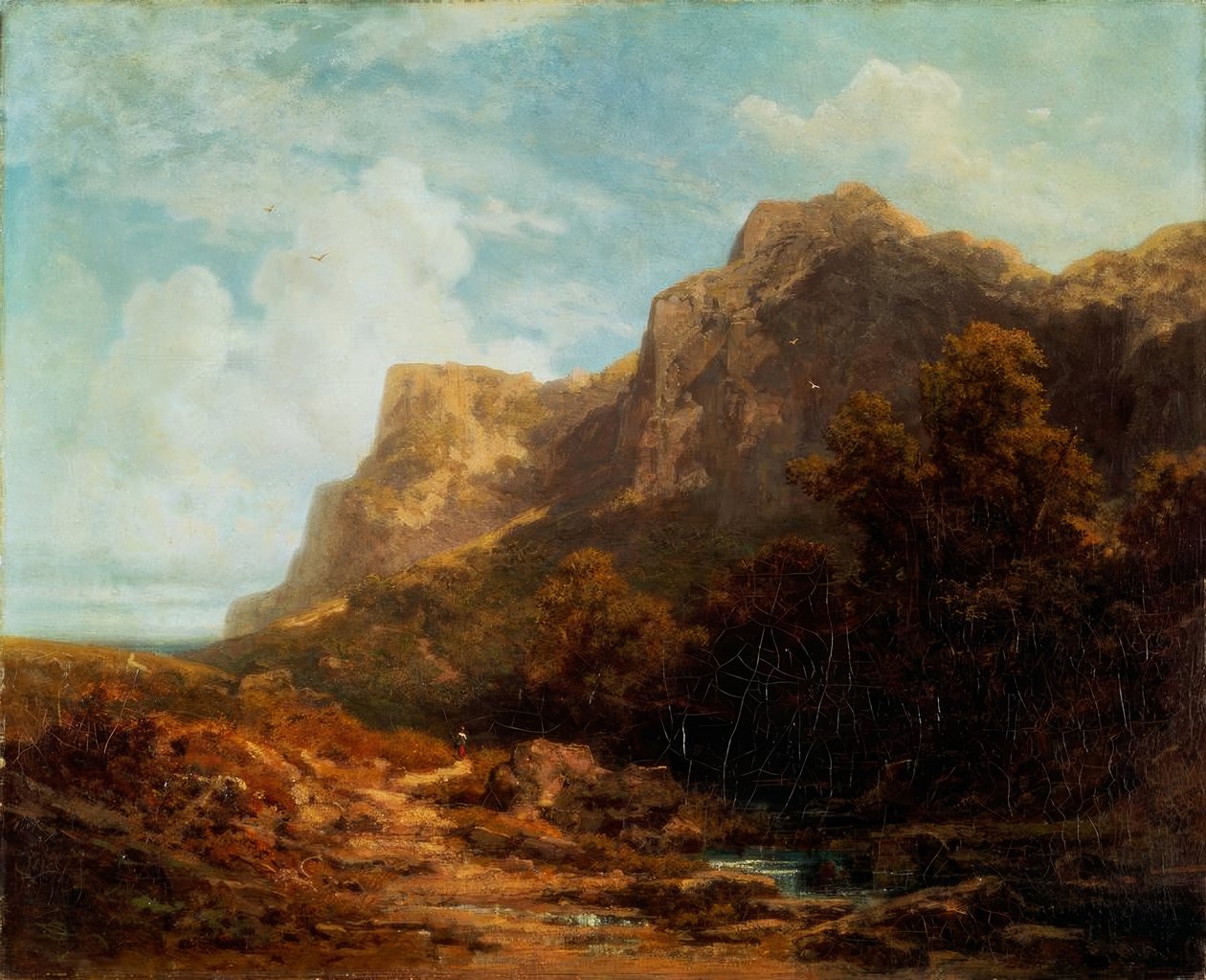 Bawarski krajobraz górski autorstwa Carl Spitzweg