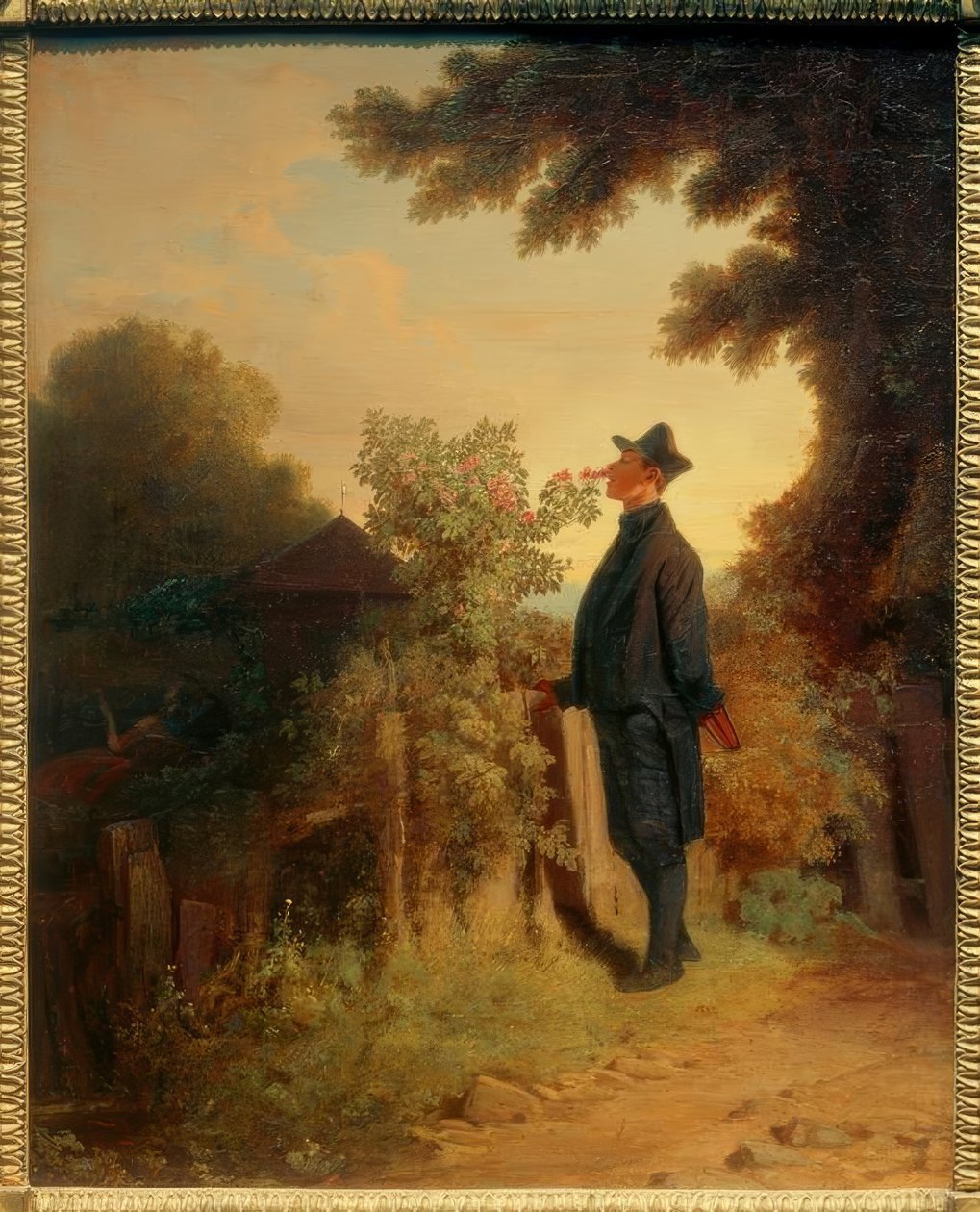 Różany przyjaciel autorstwa Carl Spitzweg