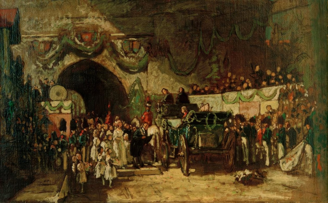 Spokojne Ankunft autorstwa Carl Spitzweg