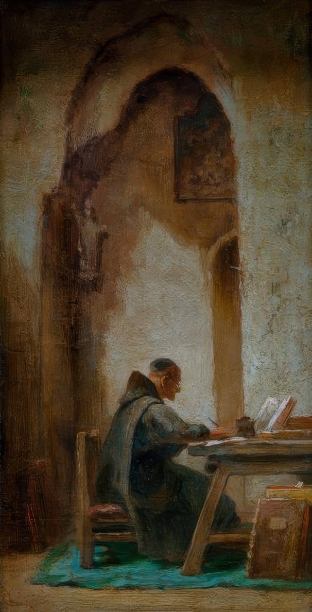 Mnich studencki autorstwa Carl Spitzweg