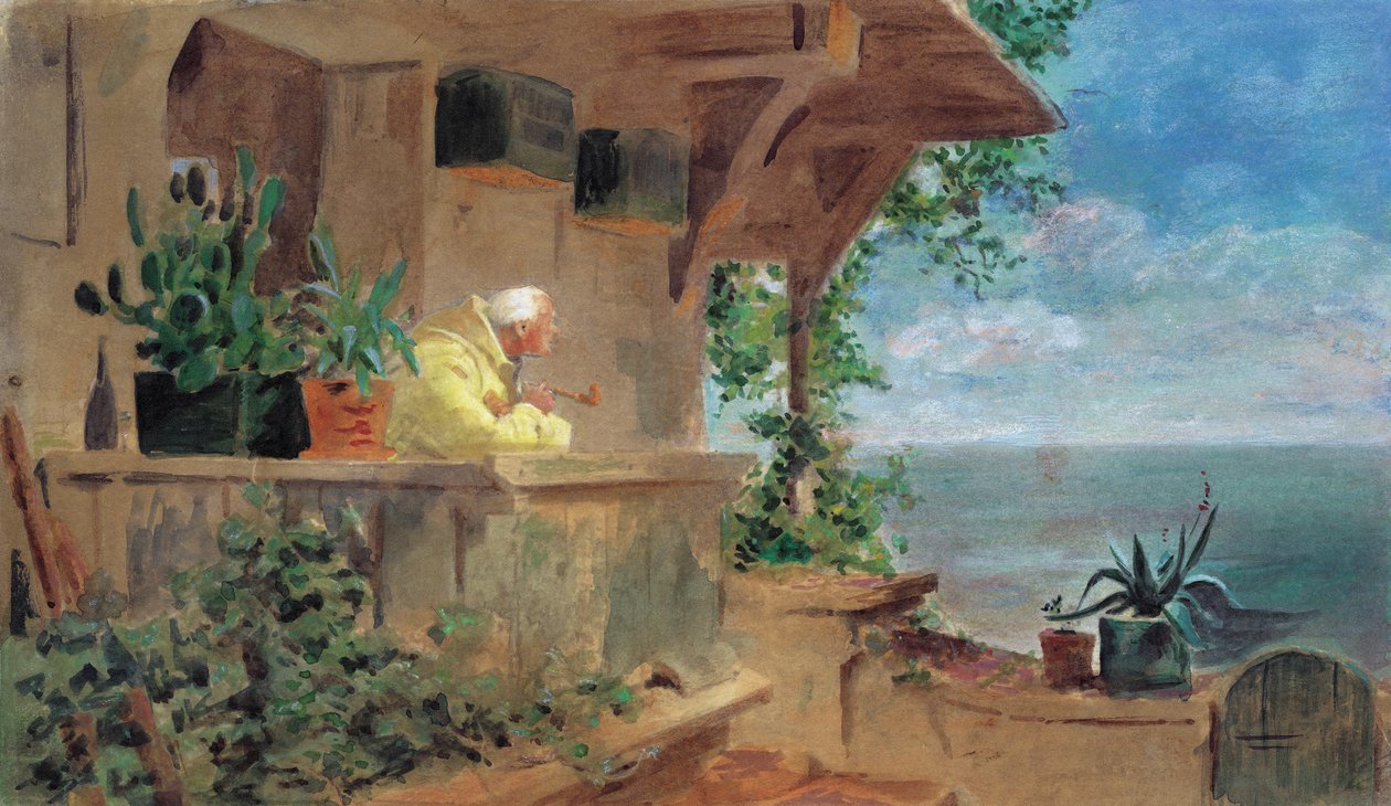 Punkt widokowy autorstwa Carl Spitzweg