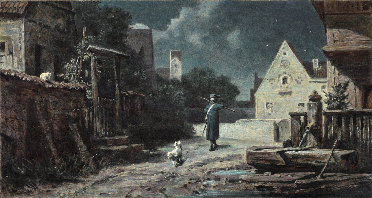 Nocny stróż autorstwa Carl Spitzweg