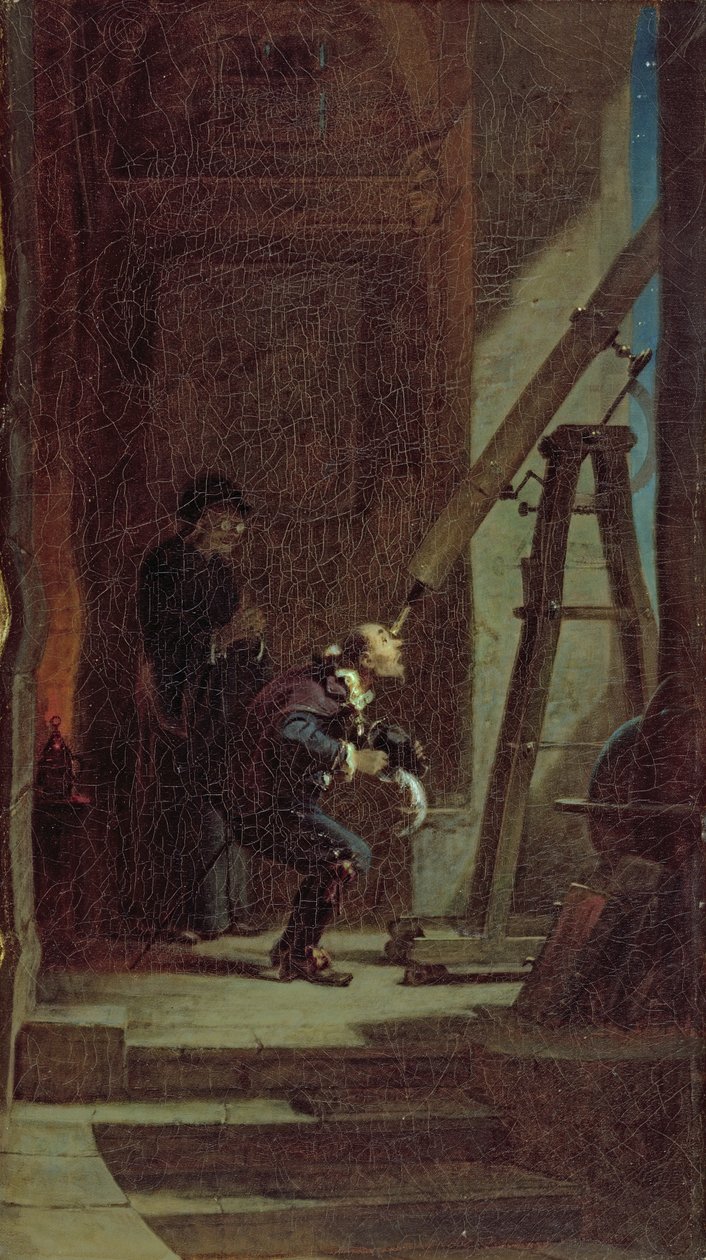 Stargazer, ok.1863 autorstwa Carl Spitzweg