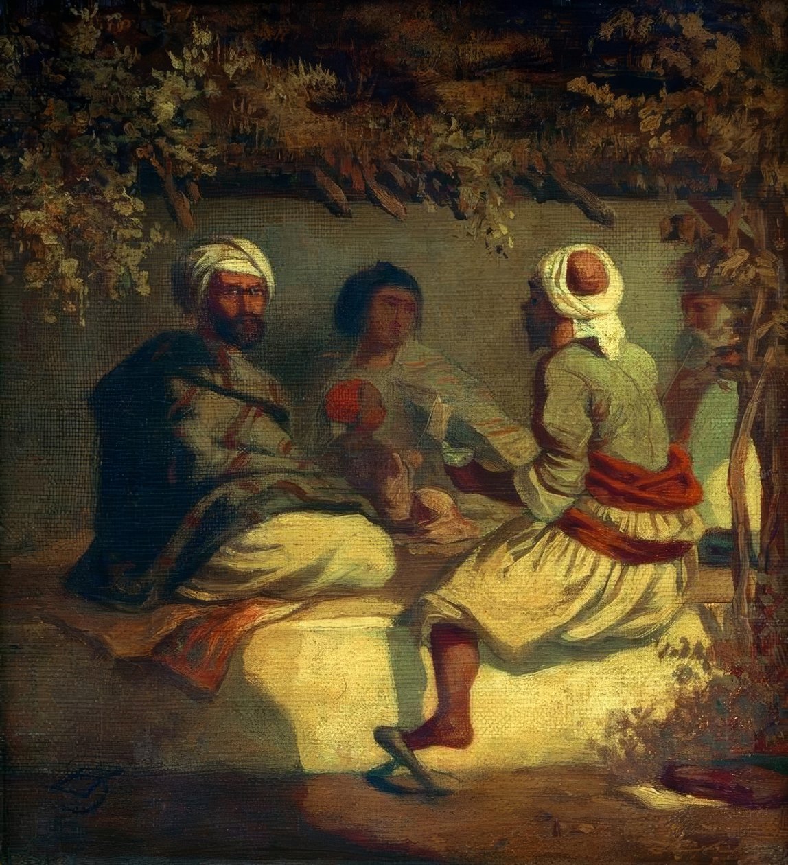 Turcy w altanie autorstwa Carl Spitzweg