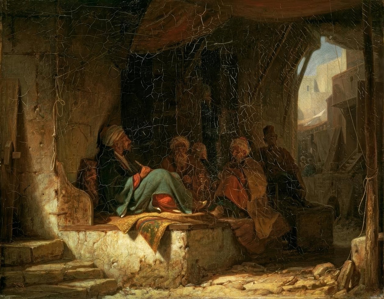 Turecka kawiarnia autorstwa Carl Spitzweg