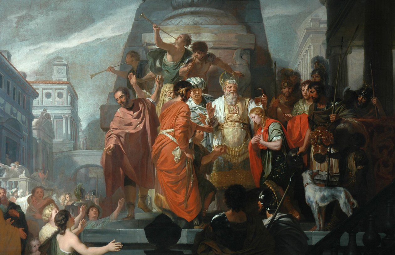 Namaszczenie Dawida autorstwa Carl Robert Arthur Thiele