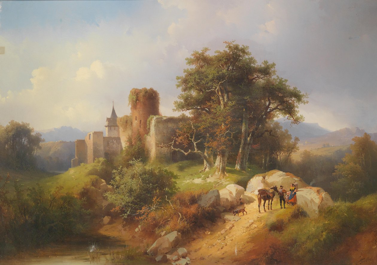 Wysoki Göll autorstwa Carl Triebel