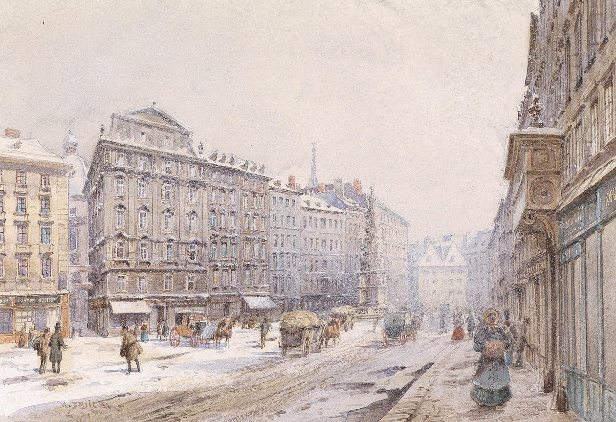 Rów w Wiedniu autorstwa Carl Wenzel Zajicek