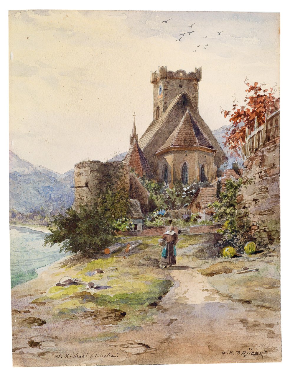 Św. Michał Wachau autorstwa Carl Wenzel Zajicek