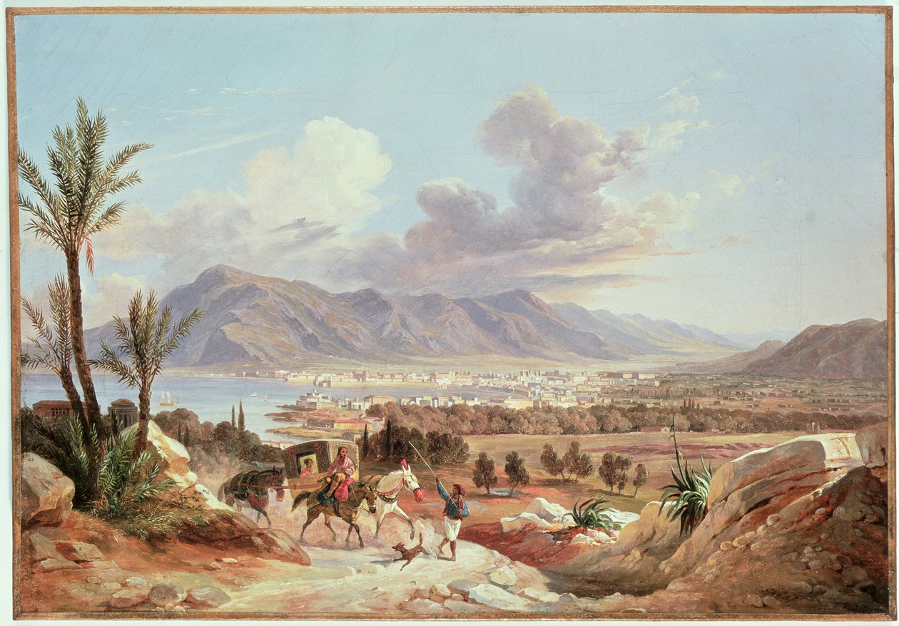 Palermo z Belmonte, ok. 1831 autorstwa Carl Wilhelm Goetzloff