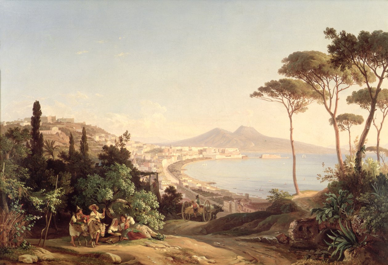 Widok Neapolu, 183738 autorstwa Carl Wilhelm Goetzloff