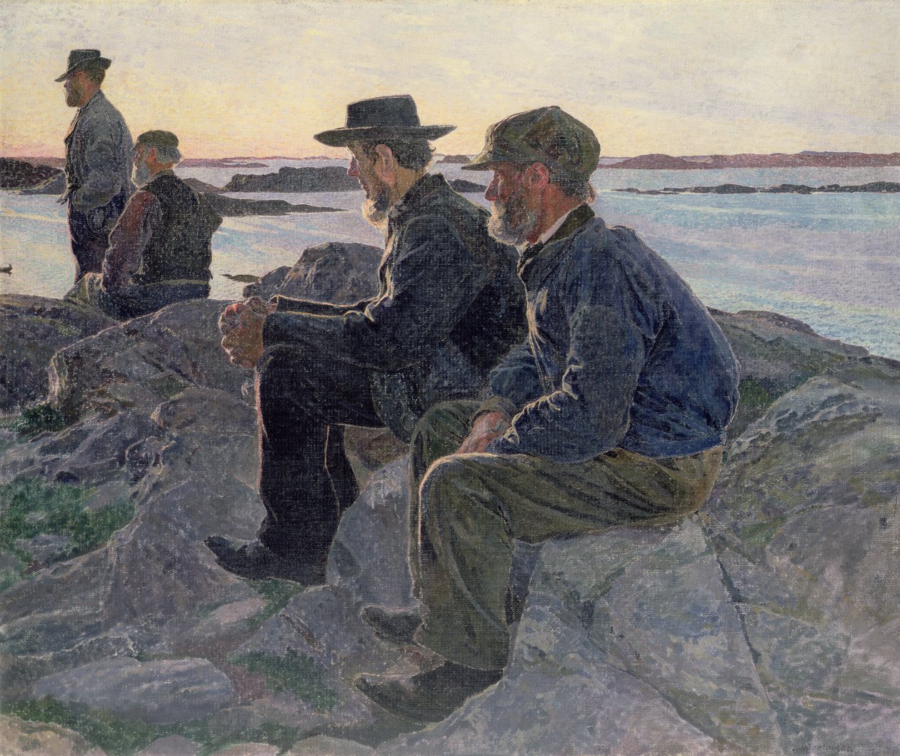 Na skałach w Fiskebackskil, 1905-6 autorstwa Carl Wilhelm Wilhelmson