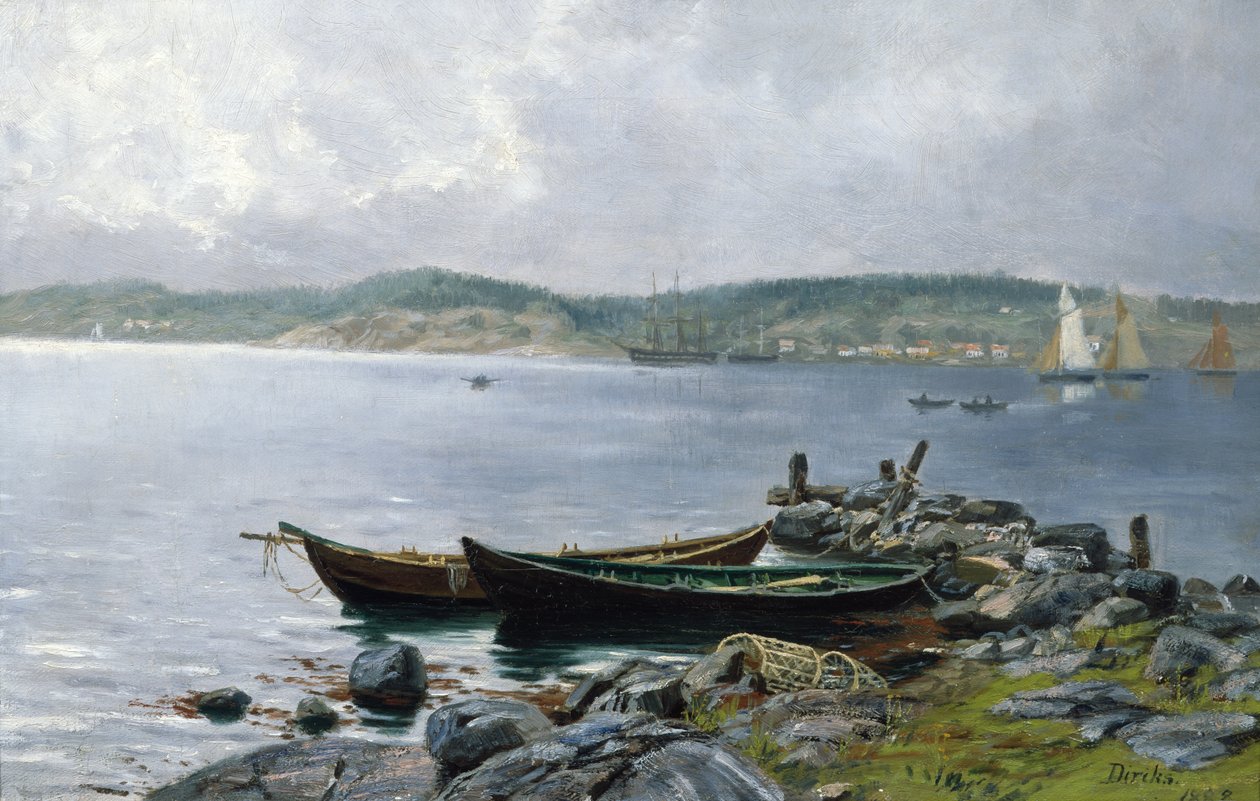Z Drøbaksundet autorstwa Carl Edvard Diriks