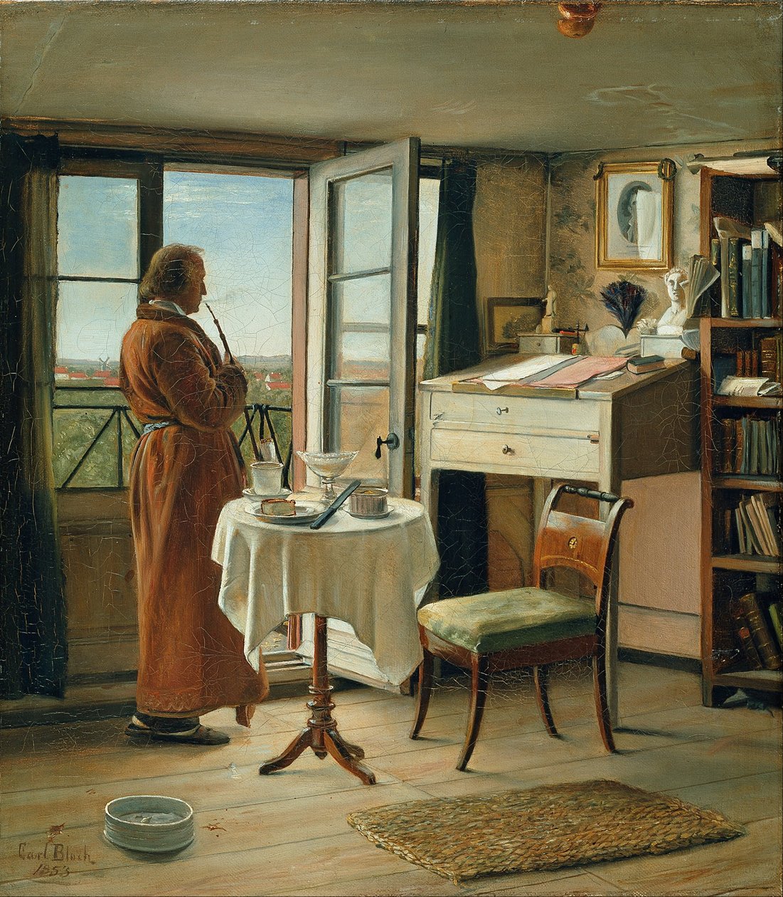 Aktor Kristian Mantzius w swoim gabinecie autorstwa Carl Heinrich Bloch