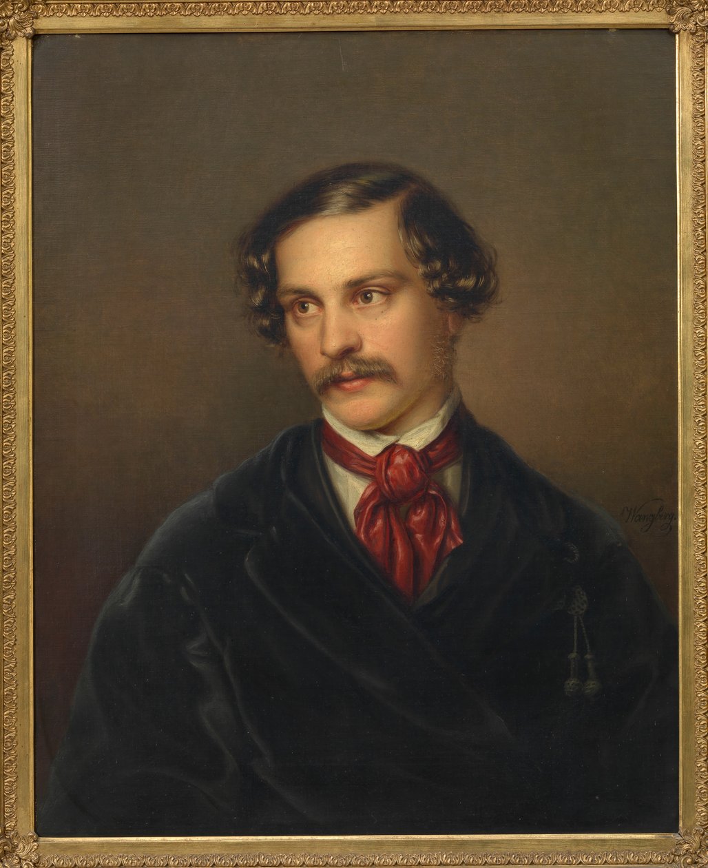 Portret dramatopisarza i kompozytora Aleksandra Baumanna 1814-1857, ok. 1845. autorstwa Carl Adolph Wangberg