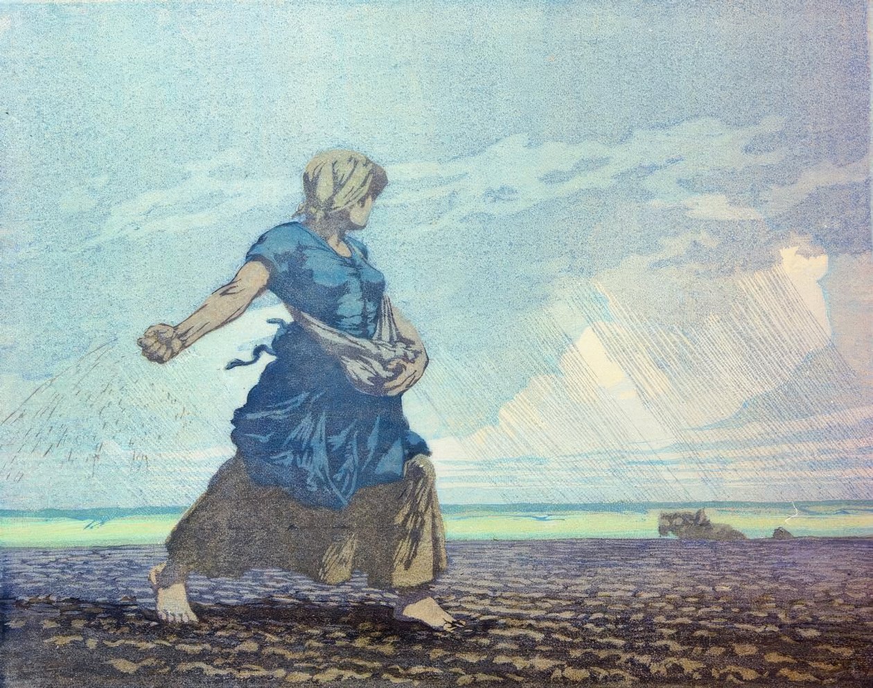 Siejąca kobieta autorstwa Carl Alexander Brendel
