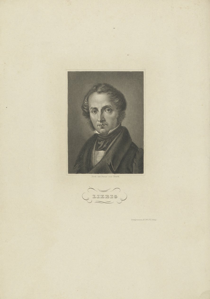 Portret chemika Justusa von Liebiga, ok. 1930 r. 1840 autorstwa Carl Barth