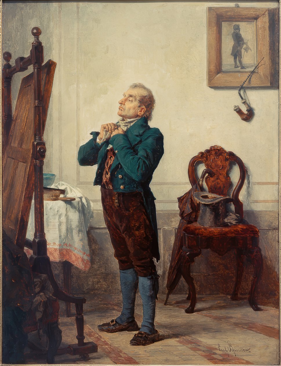 Pan przed lustrem autorstwa Carl Bernhard Schlösser