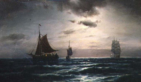 Wysyłka w Moonlit Waters autorstwa Carl Bille