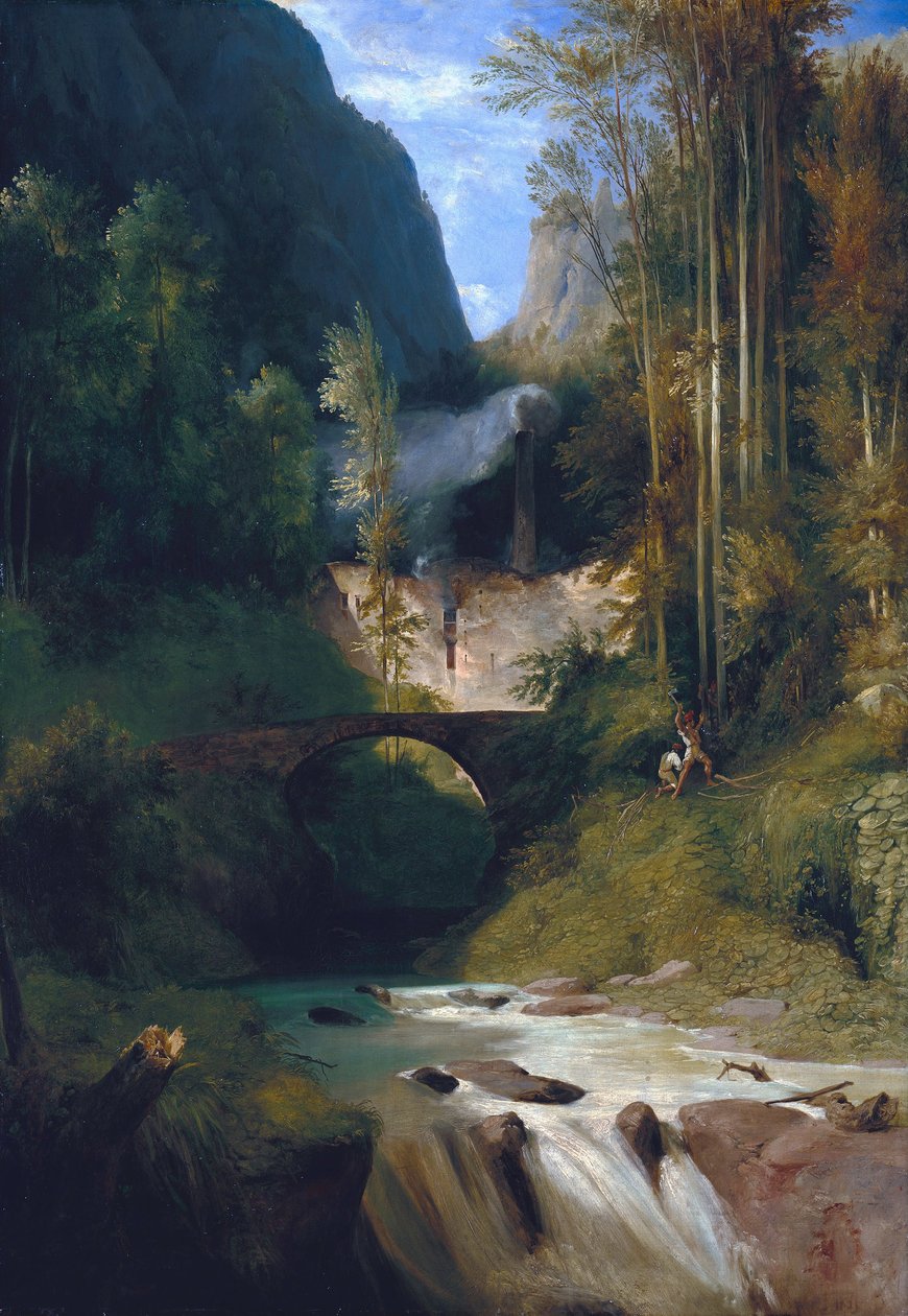 Wąwóz Amalfi autorstwa Carl Blechen