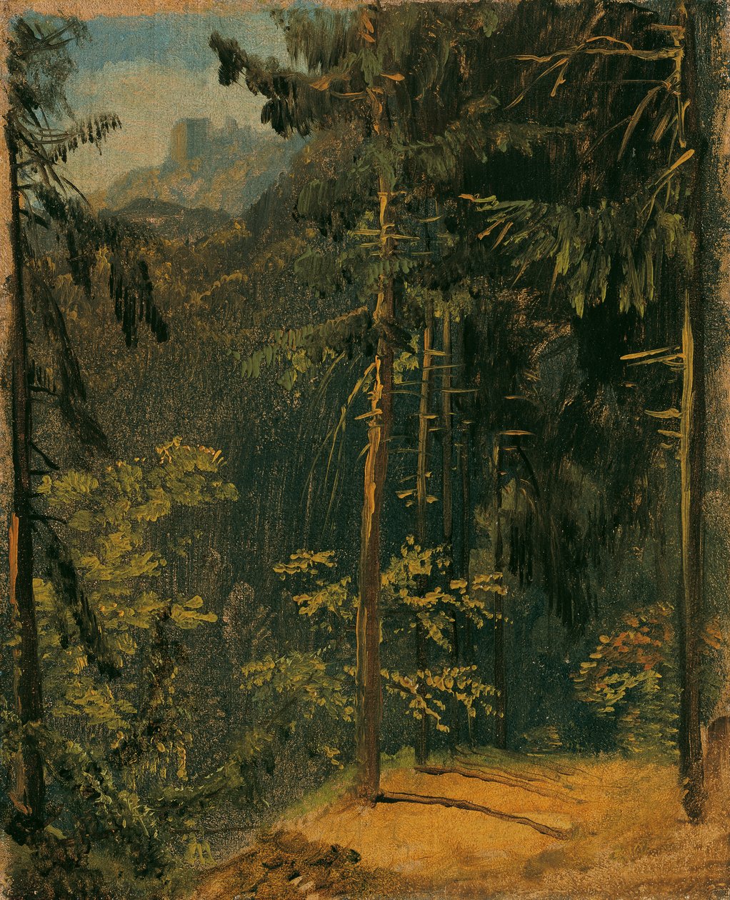 Leśna ścieżka w Harz autorstwa Carl Blechen