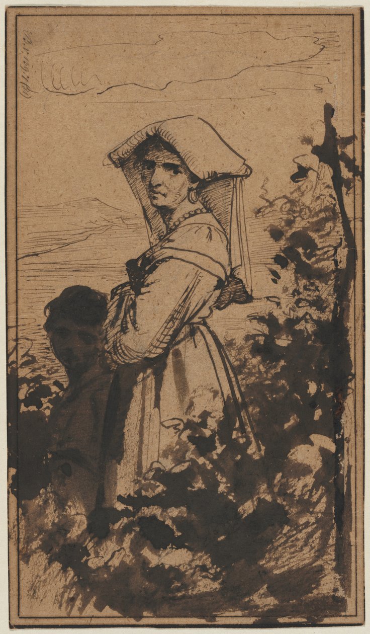 Stojąca kobieta i dziecko autorstwa Carl Bloch (Danish