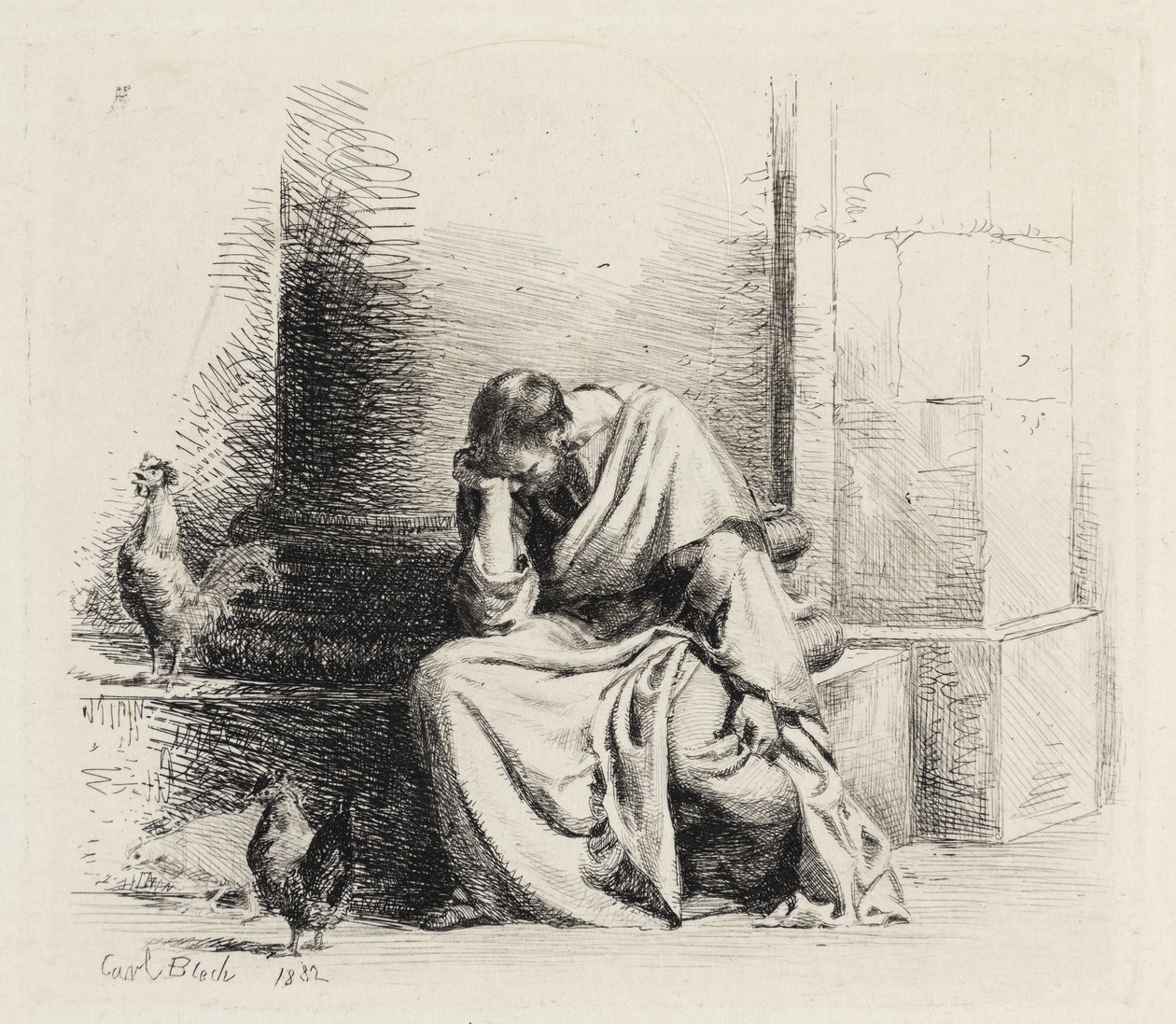 Pokutujący Piotr autorstwa Carl Bloch