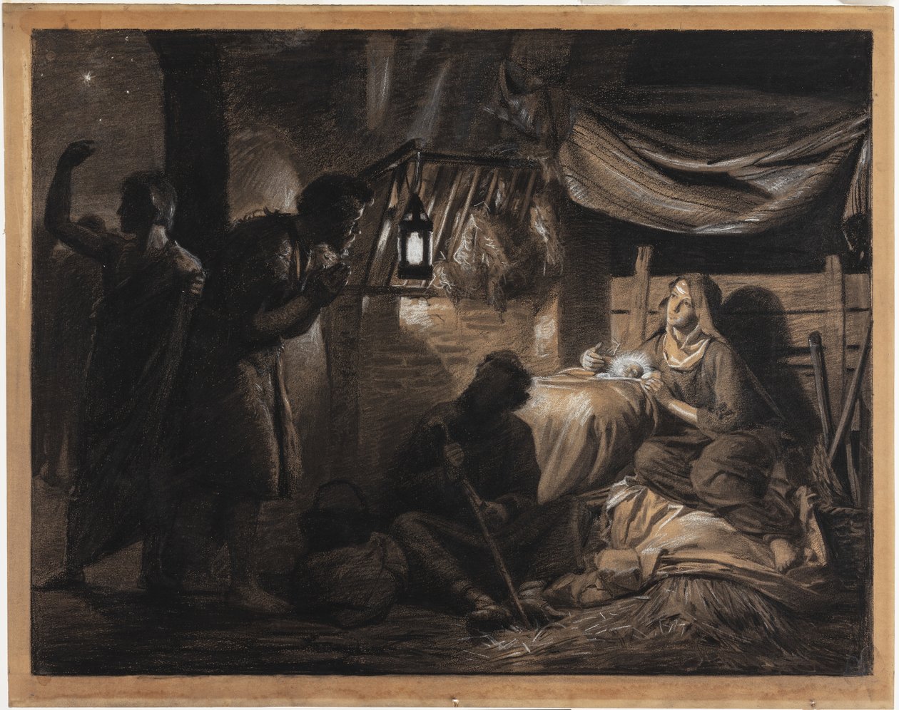 Adoracja pasterzy autorstwa Carl Bloch