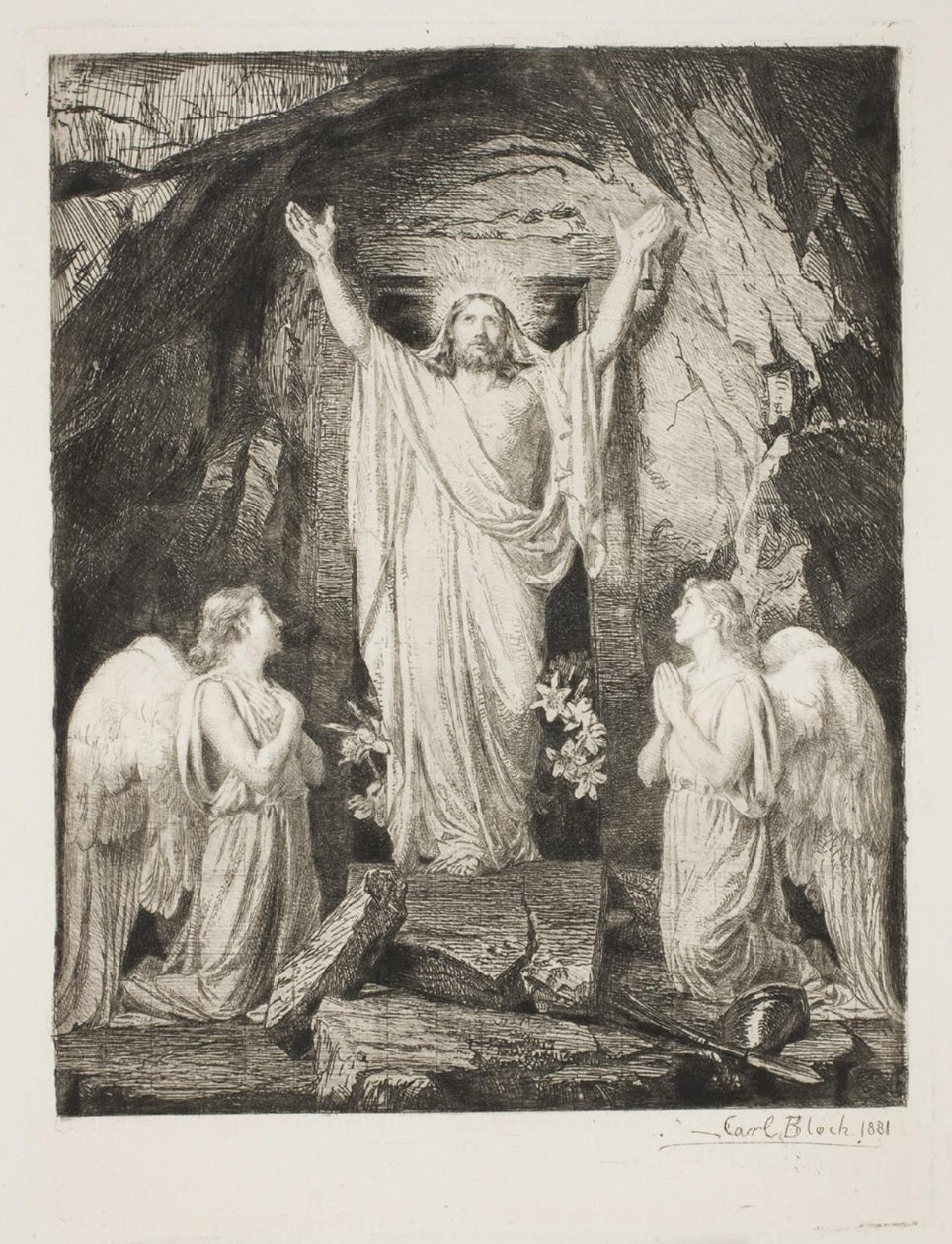 Zmartwychwstanie Chrystusa autorstwa Carl Bloch