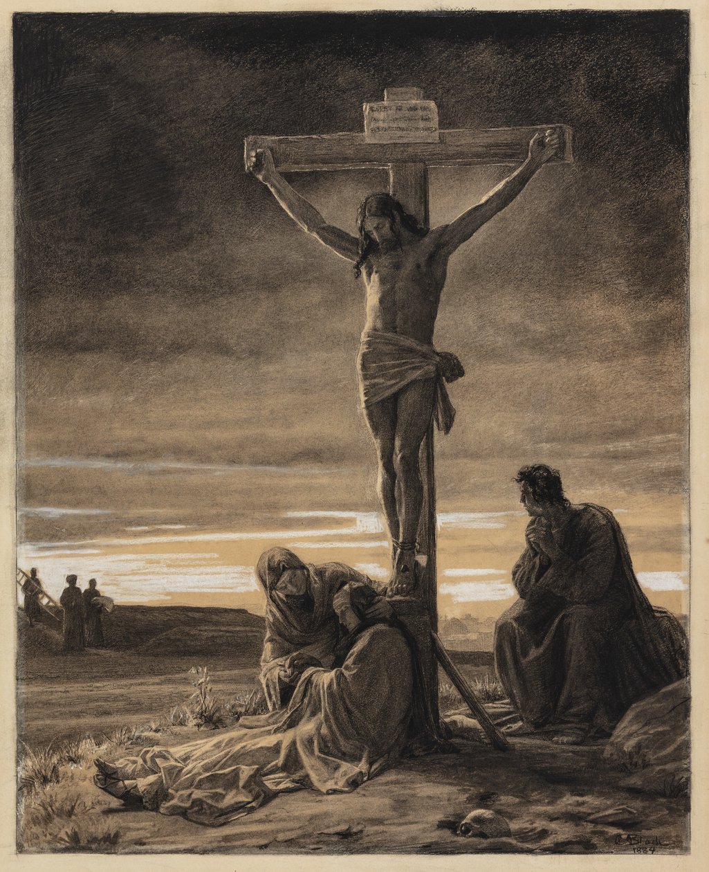Chrystus na krzyżu autorstwa Carl Bloch