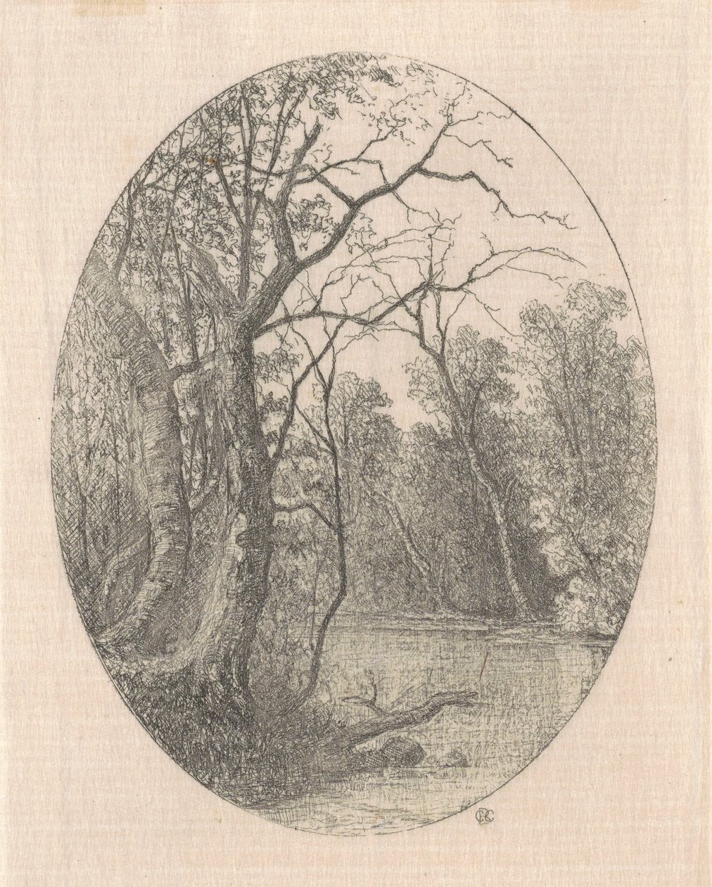 Na Laurel Creek autorstwa Carl C. Brenner