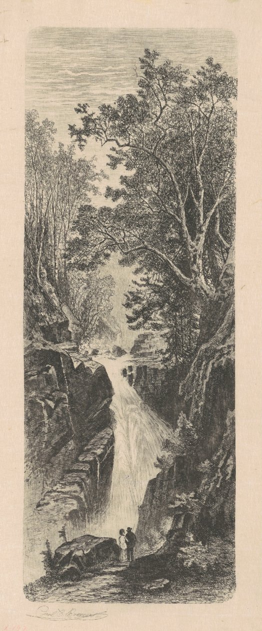 Wodospad, Góry Cumberland autorstwa Carl C. Brenner