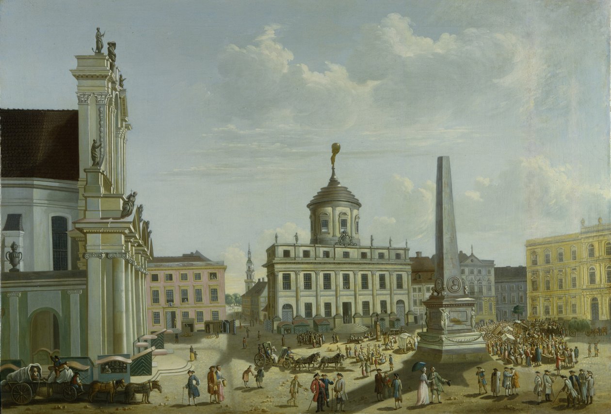 Widok ratusza, 1772 autorstwa Carl Christian Baron