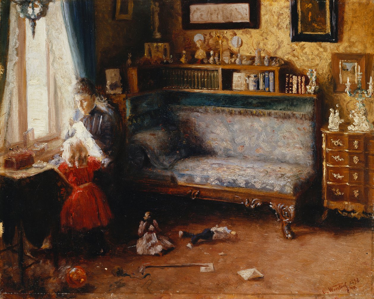 Matka pomagająca, 1892 autorstwa Carl Christian Ferdinand Wentorf