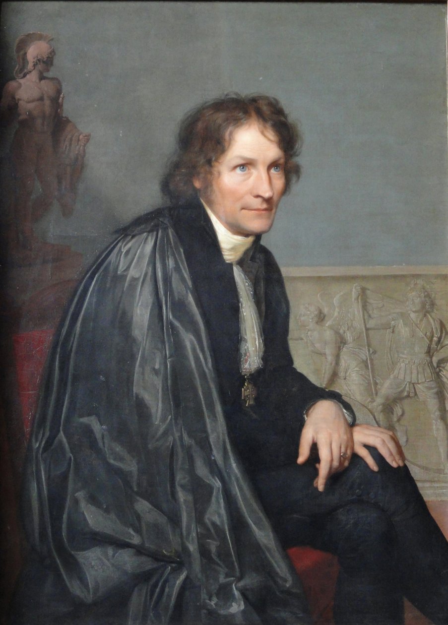 Portret rzeźbiarza Bertela Thorvaldsena 1770-1844, 1814 autorstwa Carl Christian Vogel von Vogelstein