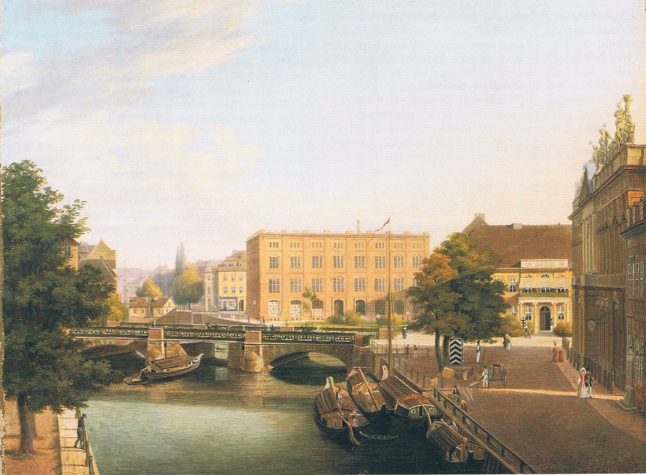 Królewska Szkoła Budownictwa z Schlossbrücke w Berlinie autorstwa Carl Daniel Freydanck