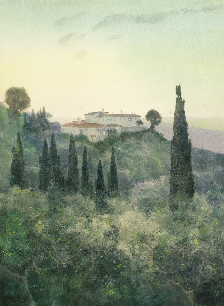Willa Bocklin, Fiesole autorstwa Carl Ernest von Stetten