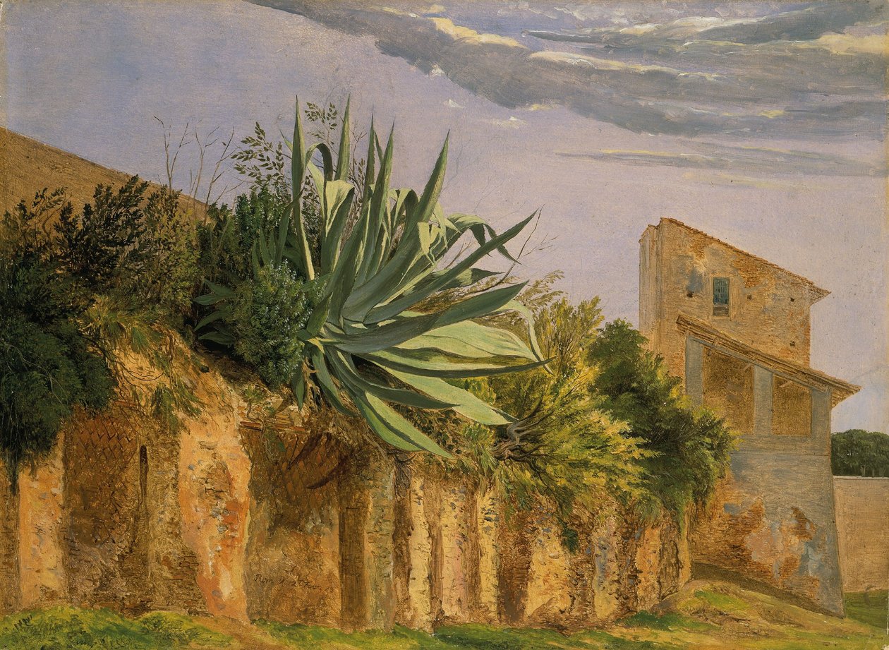 Na murze miejskim Rzymu autorstwa Carl Ernst Ludwig Wagner