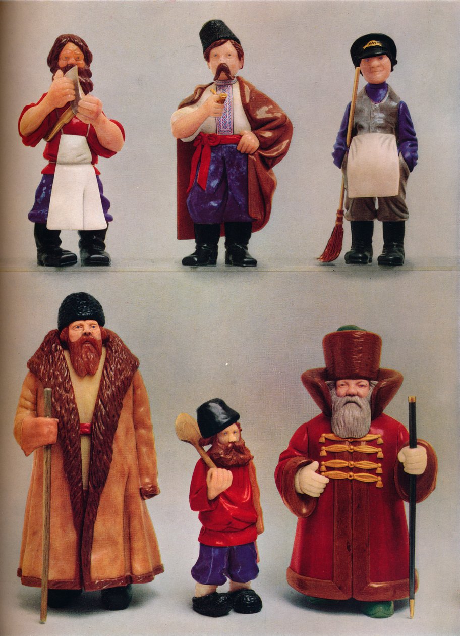 Rosyjskie typy narodowe, c1935 autorstwa Carl Fabergé