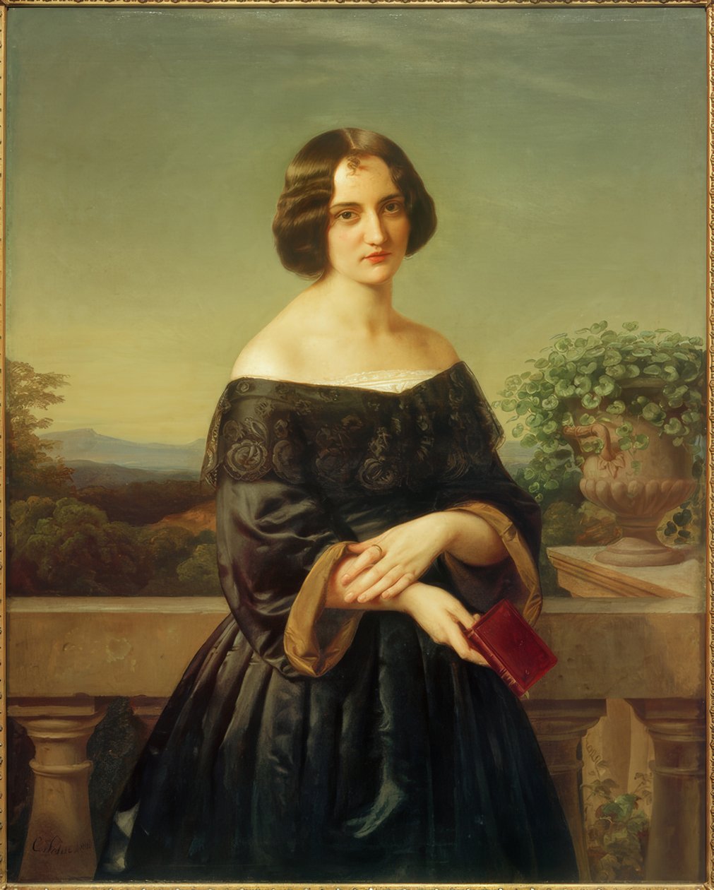 Marie Wiegmann / obraz Carla Ferdinanda Sohn autorstwa Carl Ferdinand Sohn