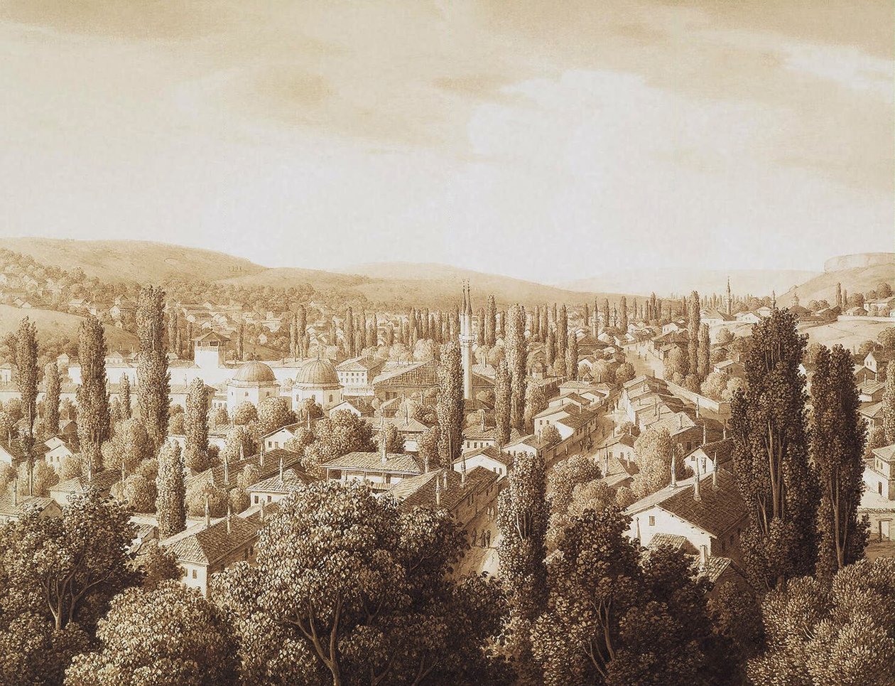 Widok Bachczysaraju, 1824 autorstwa Carl Ferdinand von Kugelgen