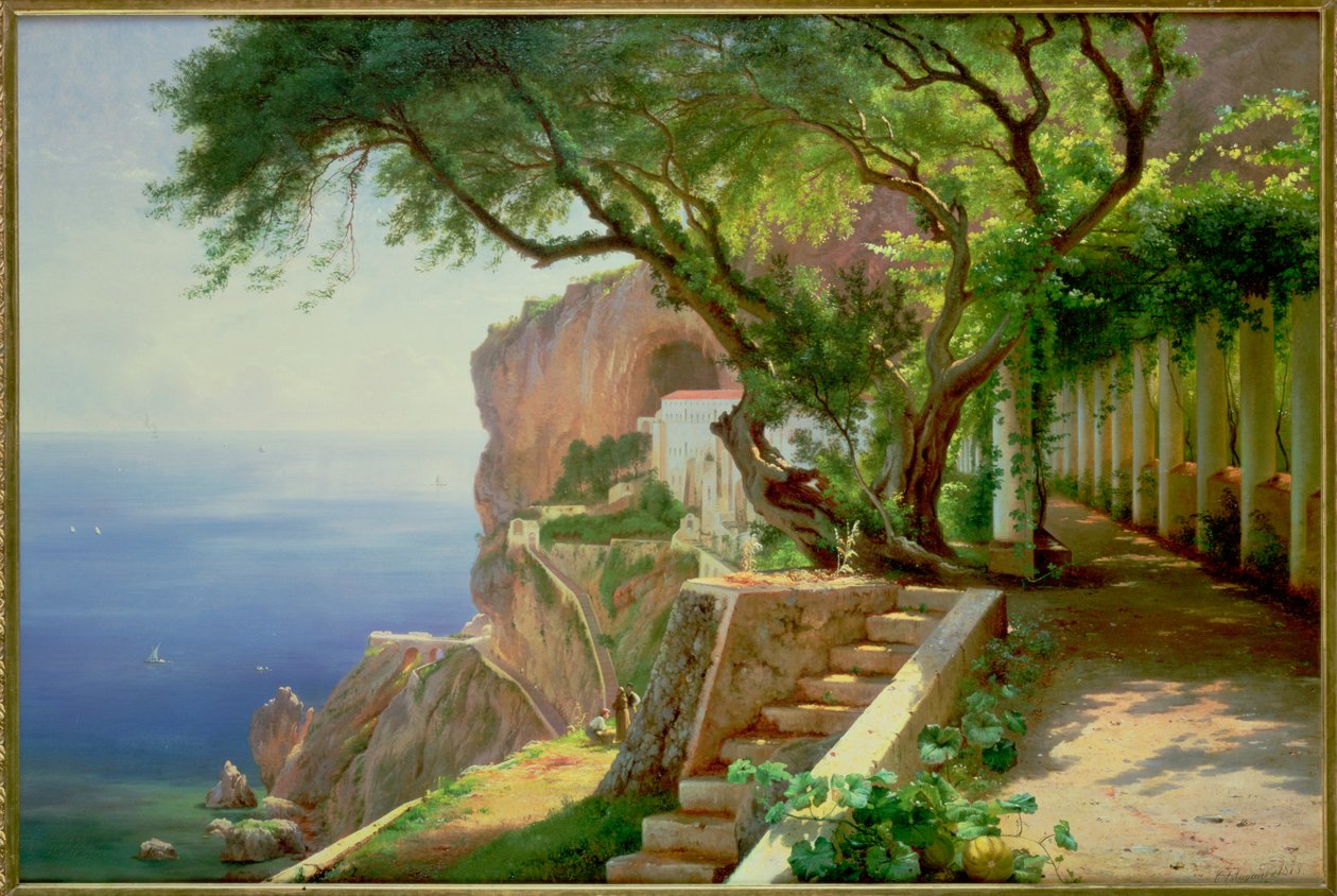 Amalfi (olej na płótnie) autorstwa Carl Frederick Aagaard