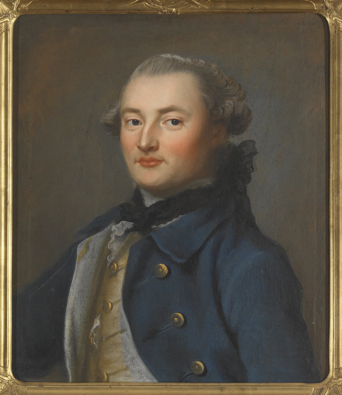 Hrabia Georg Magnus Sprengtporten, homme politique suedois, finlandais et russe - Portret hrabiego Georga Magnusa Sprengtportena (1740-1819), autorstwa Brandera, Carla Fredricha (1705-1779). Olej na płótnie, II poł. XVIII w. Wymiary: 60x50 cm. muzyka narod autorstwa Carl Fredrich Brander