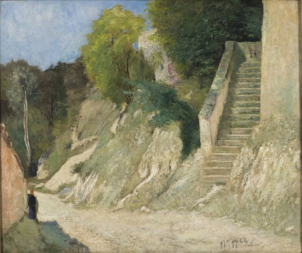 Strome podejście w Montigny-sur-Loing autorstwa Carl Fredrik Hill
