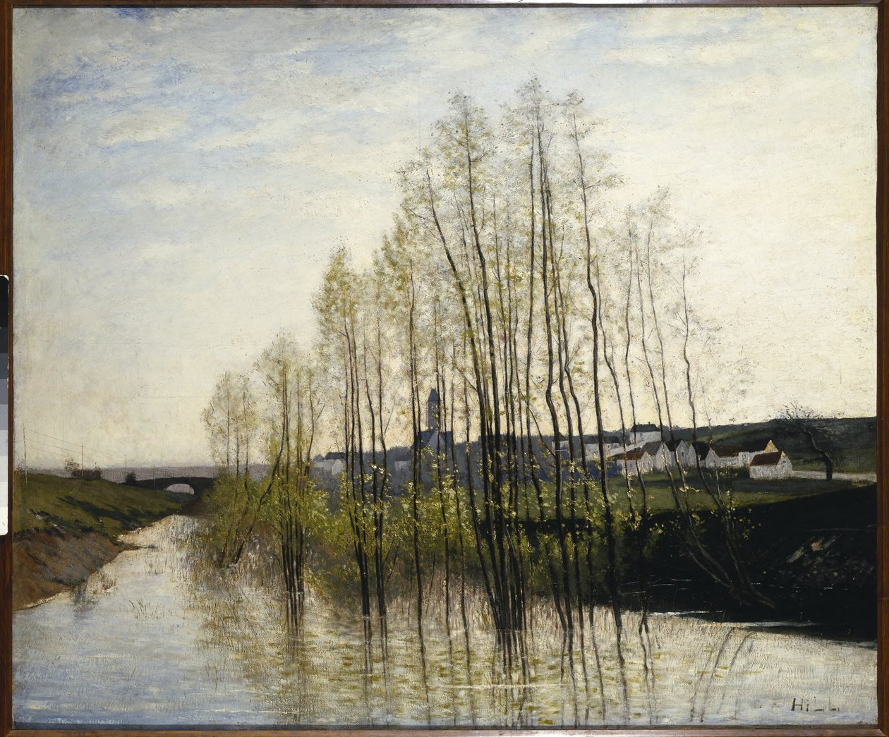 Krajobraz rzeczny, Szampania autorstwa Carl Fredrik Hill