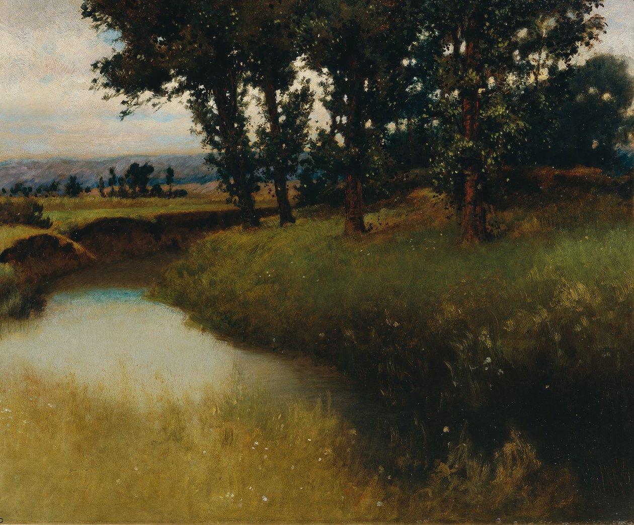 wieczorny krajobraz autorstwa Carl Freiherr von Pidoll zu Quintenbach