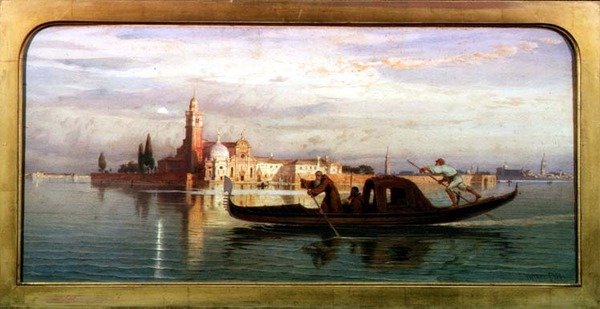 Na Lagunie Weneckiej autorstwa Carl Friedrich Heinrich Werner