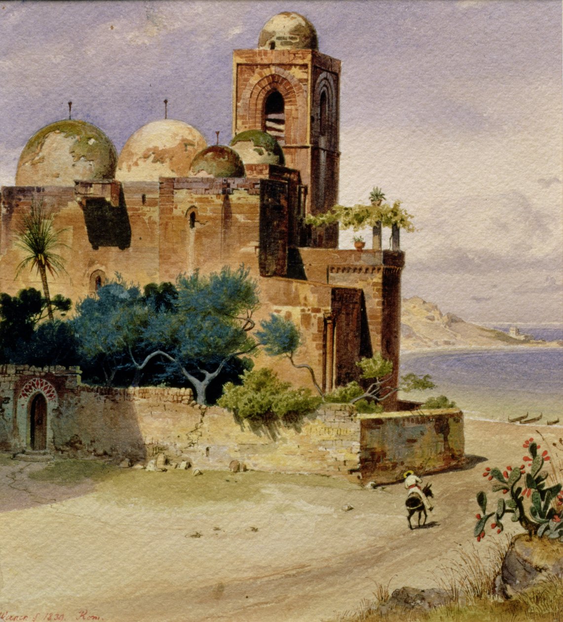 Palermo, 1839 r autorstwa Carl Friedrich Heinrich Werner